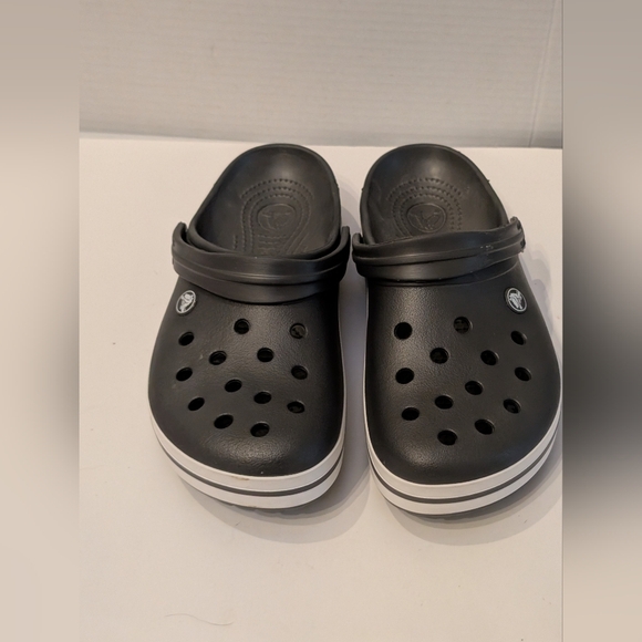 CROCS Classic Dark Gray Clogs Men's 8, Women's 10 Crocband - Picture 1 of 7